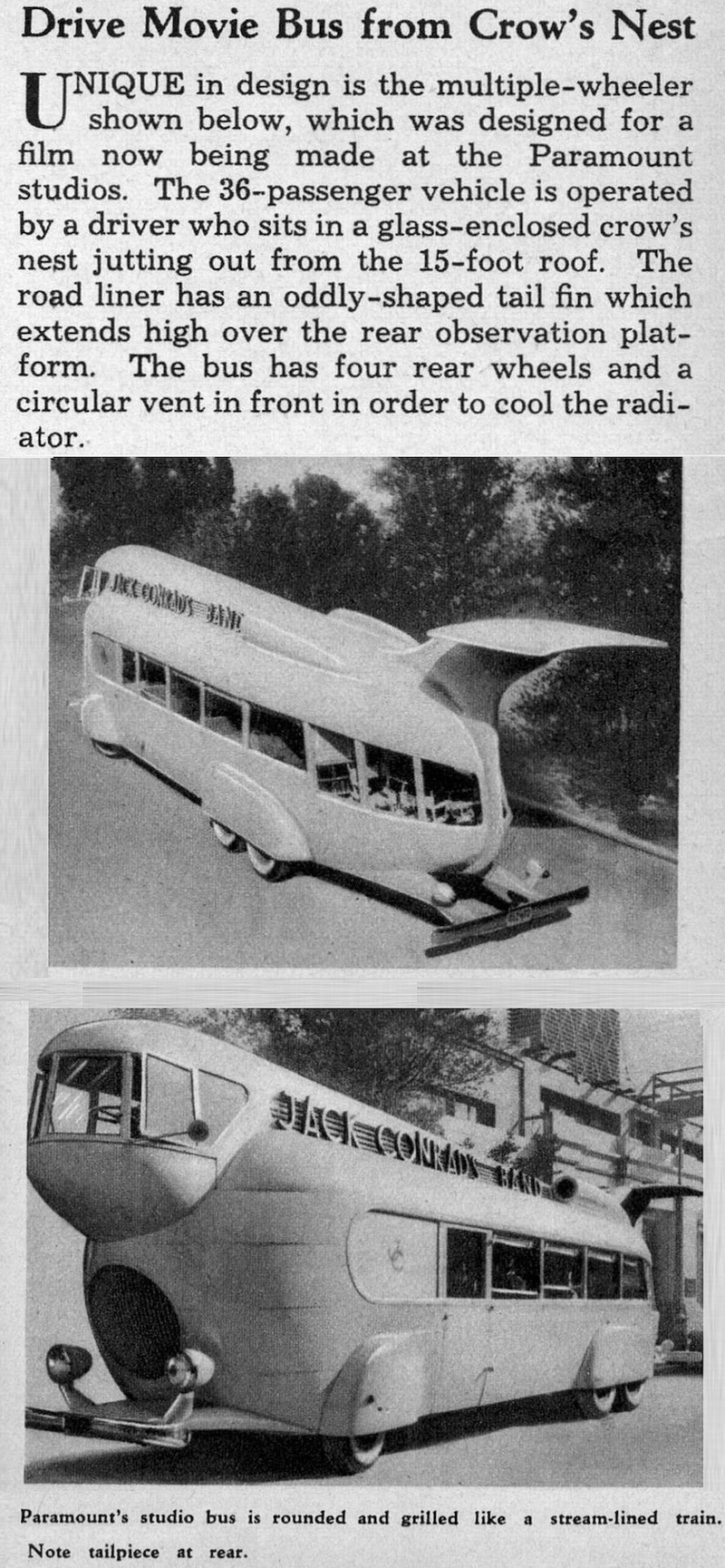 Illustration for article titled Sleek and Sexy Bus Concepts from the Future that Never Was